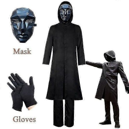 Squid Game Voksen Boss Kostume + Maske + Handsker