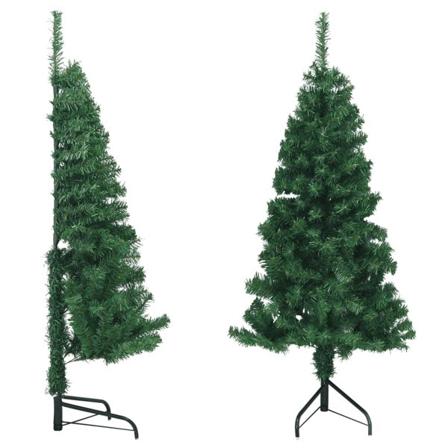 vidaXL Plastgran för hörn grön 120 cm PVC Grön