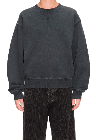 Hope Bubble crewneck Washed Black Överdelar Herr Svart 48