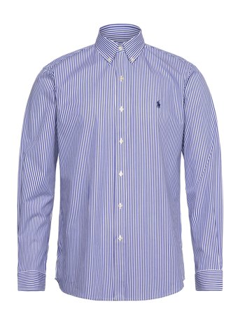 Polo Ralph Lauren Custom Fit Stretch Poplin Shirt - Blue - L