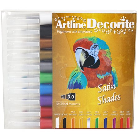 Artline Decorite Calligraphy Lot de 10 Satin