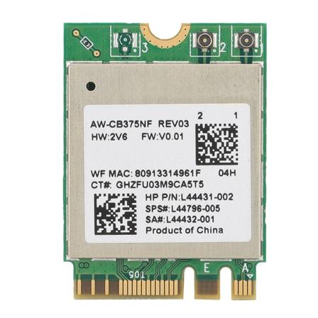 Nettverkskort Trådløst WLAN Universal for Bluetooth Datamaskin Tilbehør M.2 NGFF RTL8822CE