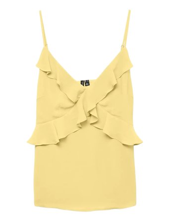 Vero Moda | Vmamina Singlet Frill Top Wvn Exp | L