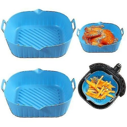 Airfryer Silikonform Bakform Ugnsform Non-stick Återanvändbar.liners.mikrovågsugnsäker