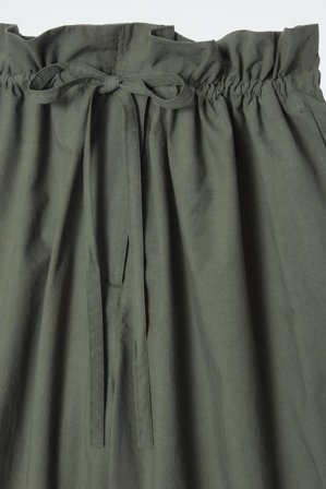 COS Women's Pantalones Barrel Fit Con Cintura Paperbag in Verde