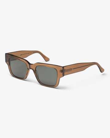 Sunglass 02 - Coffee Brown - Green - One Size