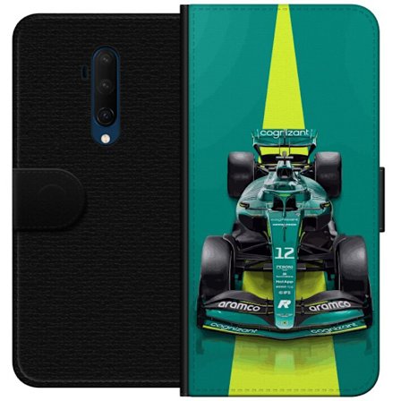 Yhteensopiva Lompakkokotelo OnePlus OnePlus 7T Pro Aston Martinin Formula 1 -auto vihreässä kilpailumuotoilussa, jossa on moderni studiosentuntma