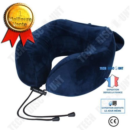 TD U-formad kudde Inbyggd förvaring Memory Foam Bärbar resekudde U-formad nackskydd Skyddar