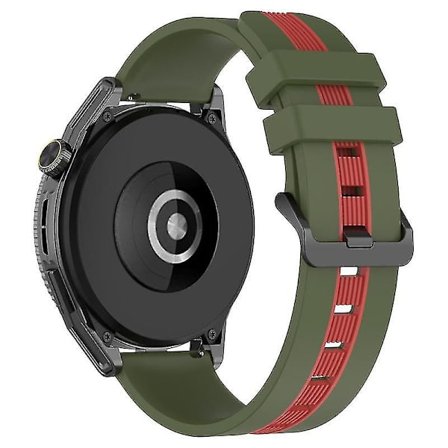 Sportband för Huawei Watch GT 3 SE/Watch GT, Dubbel 22mm klockarmband andningsbart mjukt silikonband
