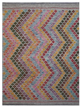 Kilim Afghan Old Style Rug 140X187 Wool, Afghanistan