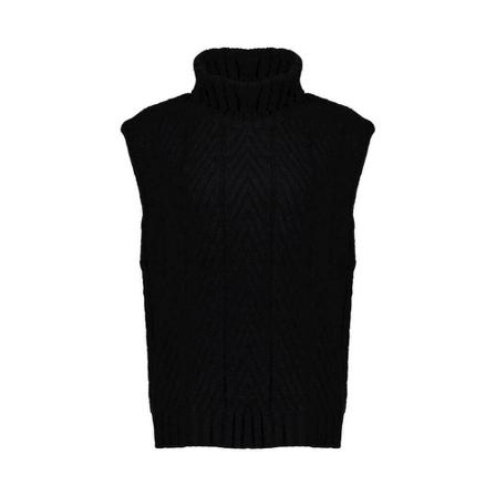 Geisha Sleeveless Knitwear , Zwart , Dames , Maat: L Vesten