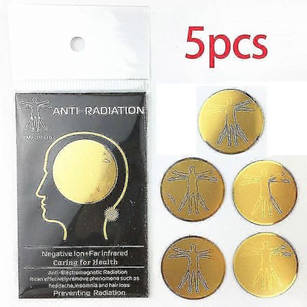 Anti-strålingsbeskyttelsesmærke til mobiltelefon, bærbar computer, ioner, EMF-blokering