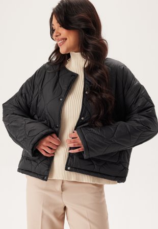 VILA - Visibiria L/S Pocket Jacket - Black Beauty - Kläder - - Bubbleroom