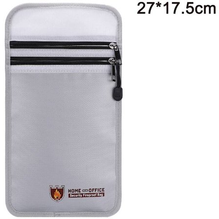 Brandsikker dokumenttaske, brandsikker og vandtæt kuvertmappe beskytter dine værdigenstande, dokumenter, penge, smykker og lynlåse for maksimal 