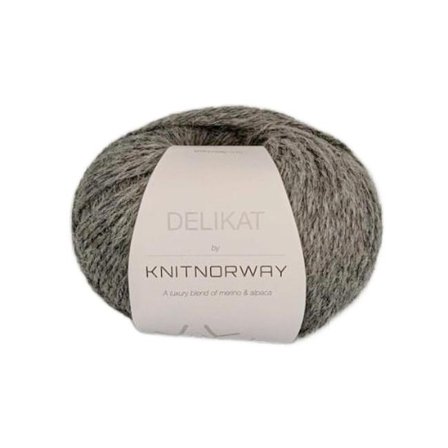 Knit Norway Garn Delikat Dark-Grey-Melange 516, 50g