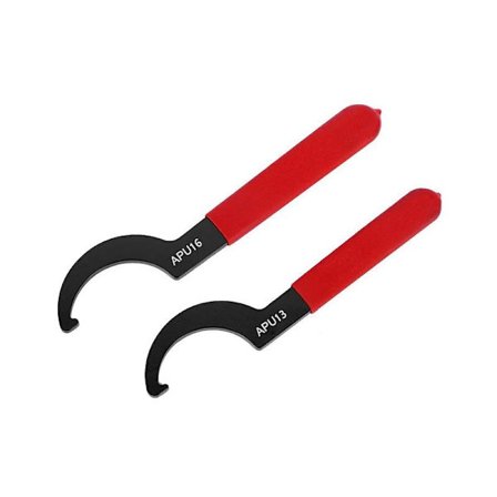 2 stk Apu mekaniske kroknycklar Multi-spesifikasjon elektroforese Svart nyckel handverktyg