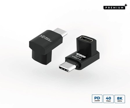 MicroConnect Premium USB4 3x2 USB-C angled
