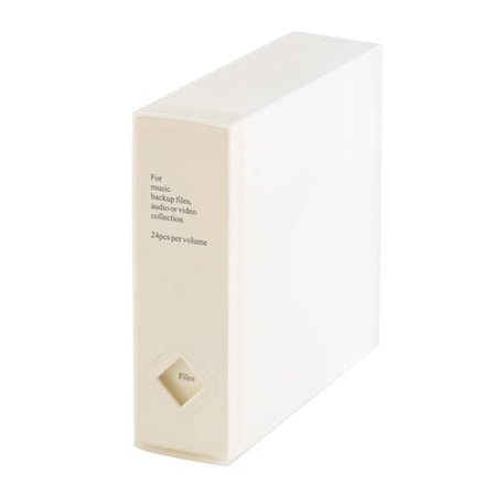 Förvaringsfodral för 24 CD-skivor, reptåligt CD-skivefodral håller skivorna säkra från damm