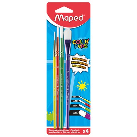 Maped Color'Peps Pinceaux pour enfants lot de 4