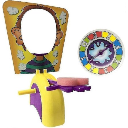 Pie Face-spel, Pie Face-spel för barn, Cakecream Pie In The Face, Interaktiva spelleksaker för familjefester mellan föräldrar och barn