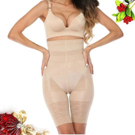 Women Bodysuit Lightweight Shorts Pants Waist Trainer Slim Waist Bodysuit Shorts For Hig Complexion S