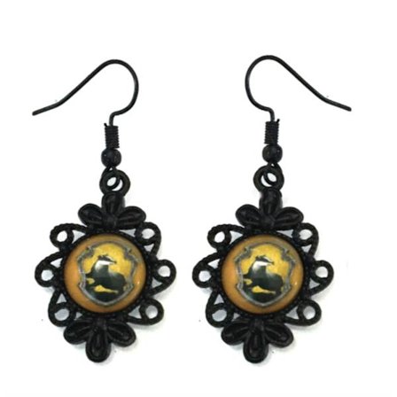 Earrings - Hufflepuff - Harry Potter - Black