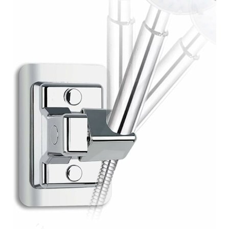 360° Justerbart Dusjhodeholder, Veggfeste Uten Boring, Universell Dusjbrakett, Kompatibel med De Fleste Dusjhoder