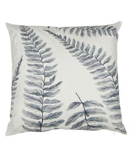 Pudebetræk med trykt bladmønster 1-pak Off-white