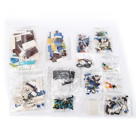 Pedagogisk montering demontering byggeklosser piratskip modellering sett barnas leker gaver