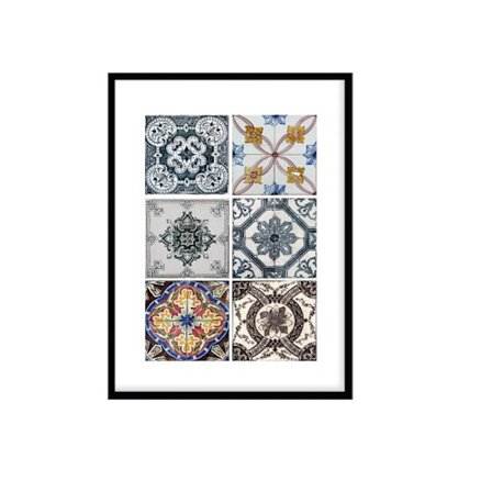 Poster Vintage Marrakech Färgad A4