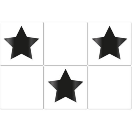 30-pakning Stjerner flisdekor