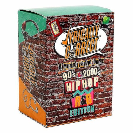 Lyrically Correct 90-tals och 2000-tals Hip Hop och R&B Musik Trivia Kortspelsgåvor [YATOY]