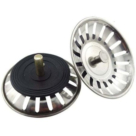 2 KPL Yleismallinen Korisiivilä 8cm Ruostumattomasta Teräksestä Valmistettu Keittiön Allas Siivilä Allastulppa Suodatin