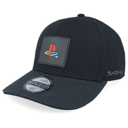 Difuzed - Svart adjustable Keps - Playstation Logo Black Adjustable @ Hatstore