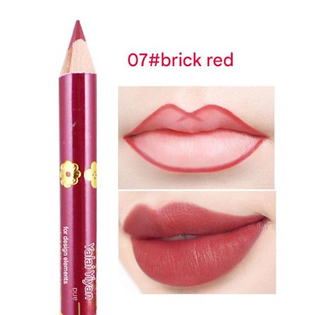 Yalaiyi Læbestift & Lip Liner 13 Farver Mat Vandtæt Langtidsholdbar Velvet Læbestift Pen