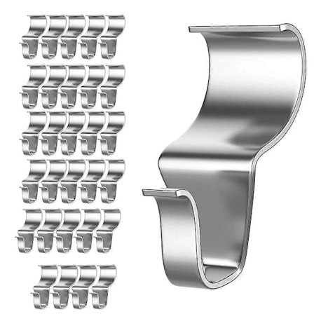 Vinyl-beklædningskroge til udendørs ophængning, opgraderede kraftige kroge til beklædning 30 stk. [DB]