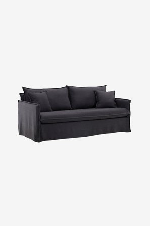 Venture Home - 3-Seat Sofa Nova - Svart - 3-sits soffor - Från Homeroom