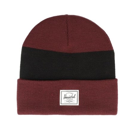 Herschel - Rouge cuff Bonnet - Elmer Port/Black Cuff @ Hatstore