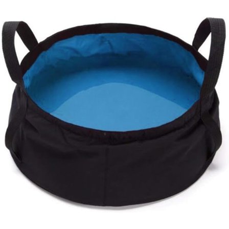 10L Sammenklappelig spand, kompakt og pladsbesparende design, indendørs og udendørs brug, lille spand til husholdningsrengøring, biler og camping, grå