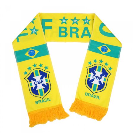 Brasilien VM-halstørklæde Brasilien Fodbold Fans Halstørklæde Bomuld Brasilien Fodbold Halstørklæde Rversible Fodbold Halstørklæde