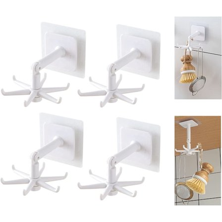 360 graders roterende krog, køkkenredskabskrog uden boring,