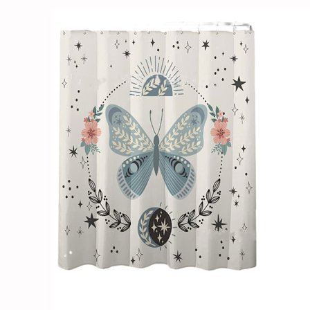 Badeforhæng Enkelt blomsterbruseforhæng STYLE 4 STYLE 4