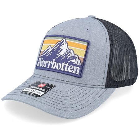 Wild Spirit - Swedish Norrbotten Landscape Heather Grey/Black A-Frame Trucker Trucker Grey Cap - @ Hatstore