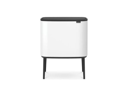 BRABANTIA Papperskorg Bo Touch Bin 3x11L Vit - Lyreco - Städ och hygien - Avfallshantering och källsortering - Papperskorgar