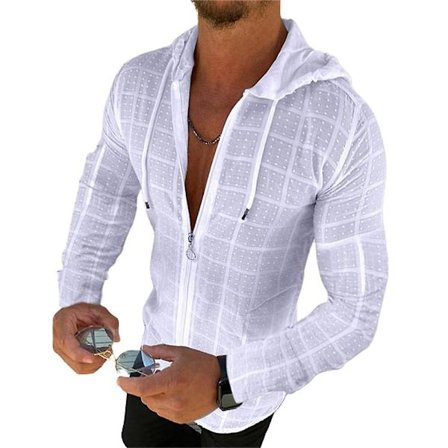 Herrar Casual Långärmad Zip Huvtröja Ytterplagg Jogging Sport Toppar