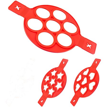 Form ring form uppgraderad 7-håls non-stick silikon bakform rund form