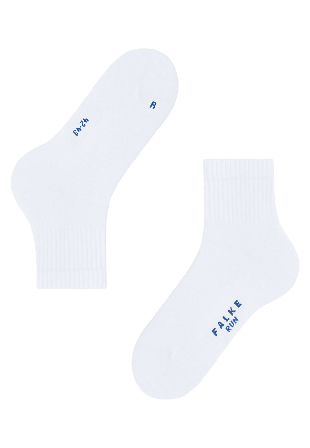 Falke Run Rib Unisex Short Socks Strumpor Herr Vit 42-43