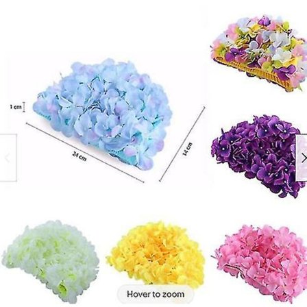 Kvinde Svømmehætte Kronblad Retro 3d Blomster Svømmehat Dame Blomster Badehætte