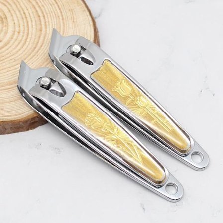 Stor hjemme skrå neglklipper Stor skrå saks Voksen manikyrverktøy Karbonstål neglklipper neglesaks 2 stk