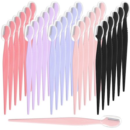 28 stk. Øyenbrynskniver, multifunksjonelle ansiktskniver for kvinner, dermaplaningskniv for kvinners ansikt, eksfolierende ansiktskniv med 